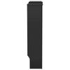 Wood Based Radiator Cover Black 205 cm