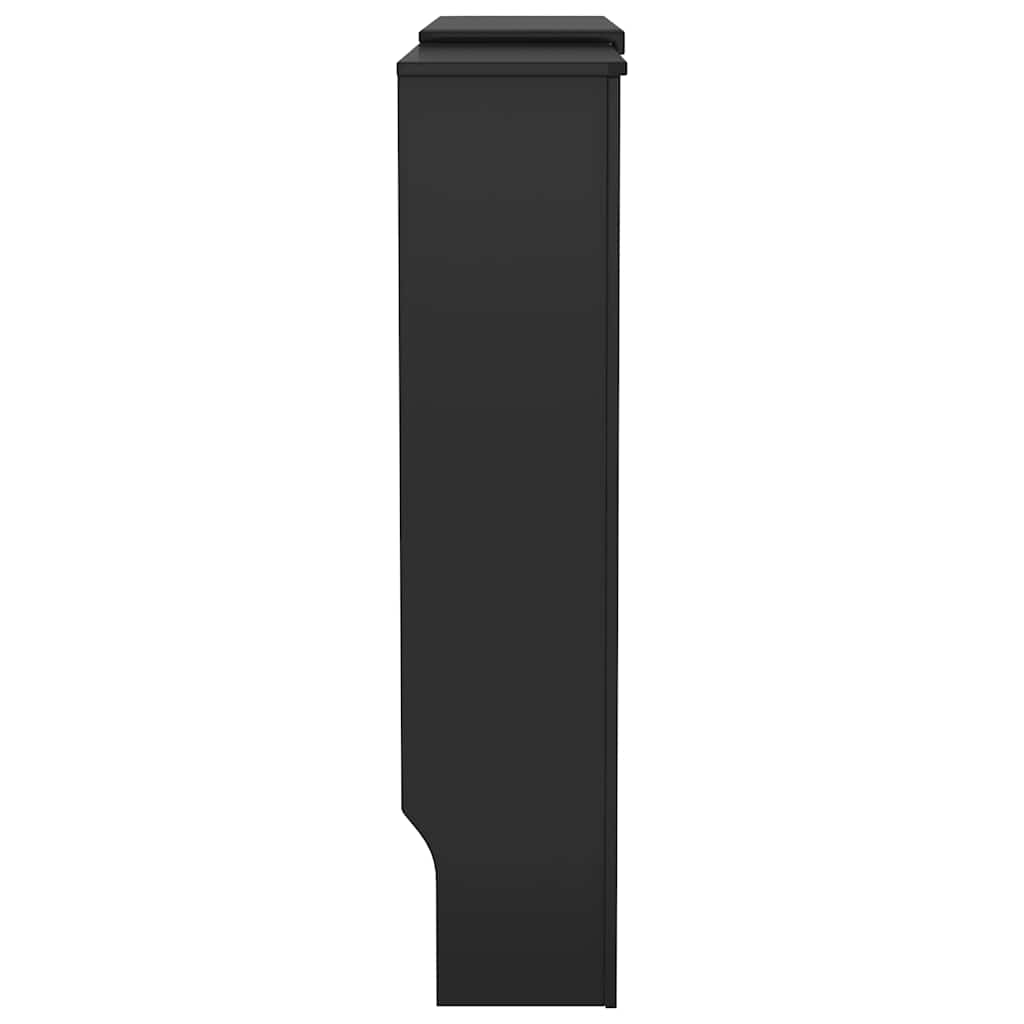 Wood Based Radiator Cover Black 205 cm