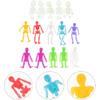 PRETYZOOM 15Pcs Halloween Stretchy Skeleton Toys Skull Sticky Toys Squeeze Toys Bendable Man for Party Favors Goody Bag Fillers Classroom Prizes
