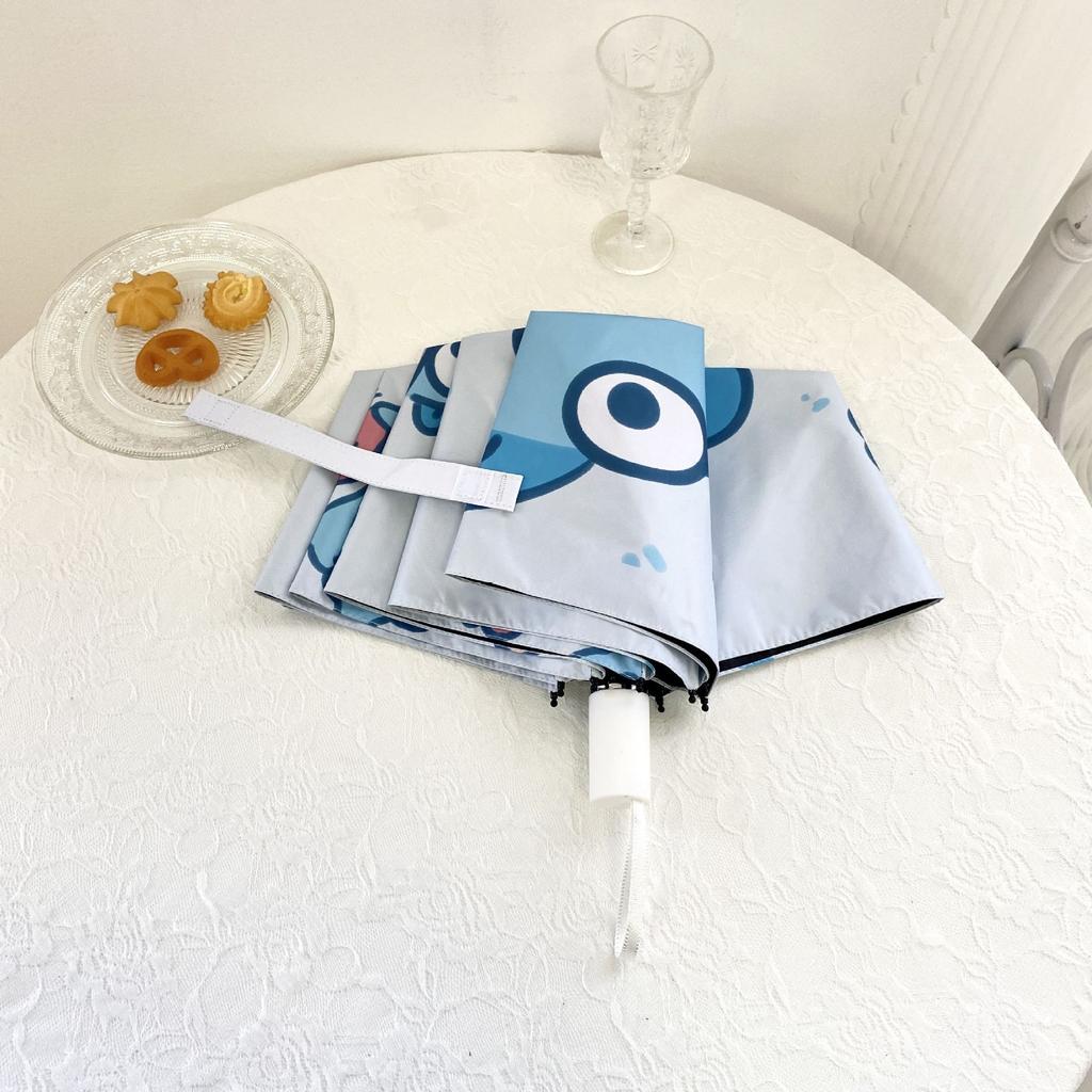 Fully Automatic Umbrella, Rain or Shine, Dual-Use, Foldable, Cartoon, Quirky Sun Umbrella, Sun Protection, Uv Protection, Sunshade Umbrella for