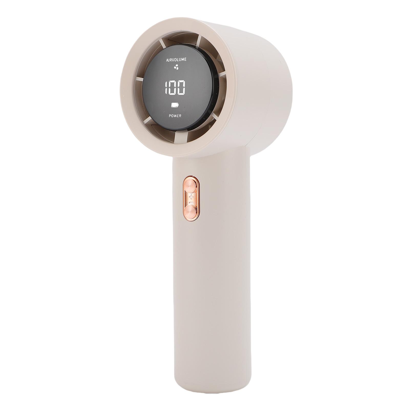 

Portable Handheld Turbo Fan 199 Gears Wind 3000mAh USB Rechargeable Digital Display Portable Mini Fan for Outdoor