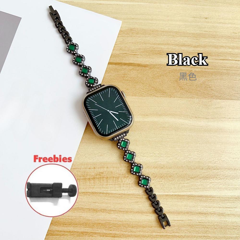 

Apple Watch Ultra Band 49 мм Emerald Chain 45 мм 42 мм 44 мм Женские часы из нержавеющей стали Iwatch Series10 46 мм 9 8 7 6 se 5 4 3 41 мм 38 мм 42mm 44mm 45mm чёрный
