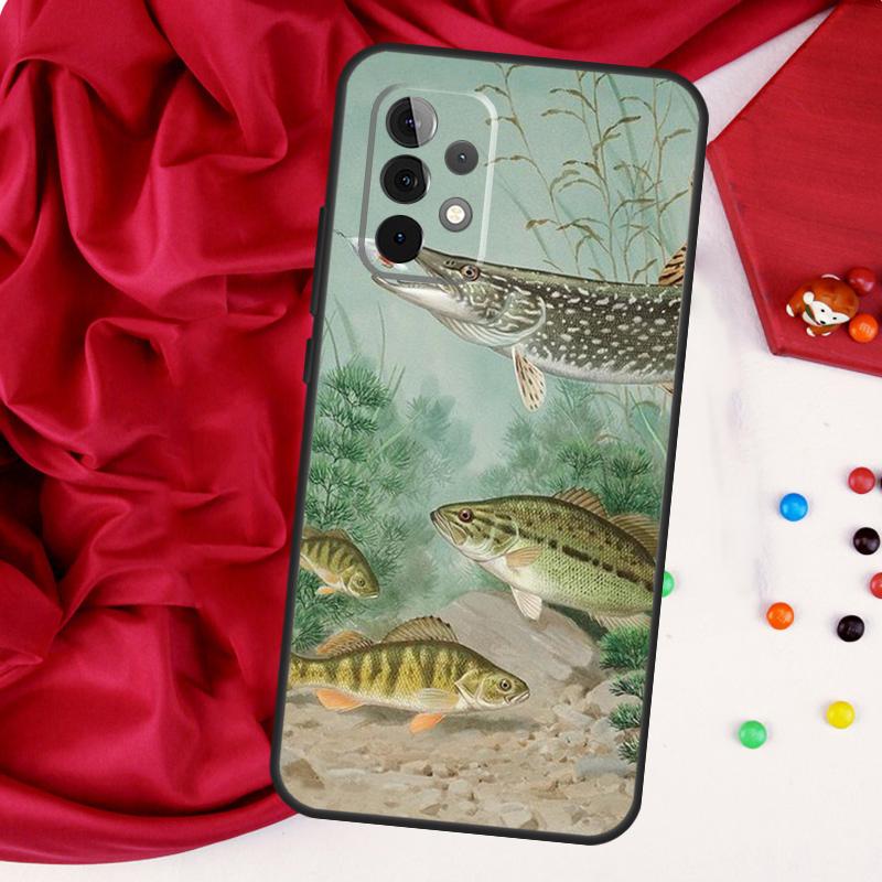 Fishing Gear Fish For Samsung Galaxy A55 A53 A33 A13 A35 A15 A36 A56 A26 A16 A22 A32 A52 A54 A34 A06 A05 Case