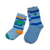 PINZLE [PINZLE X IHM] Family Socks - Green Dog (Blue)