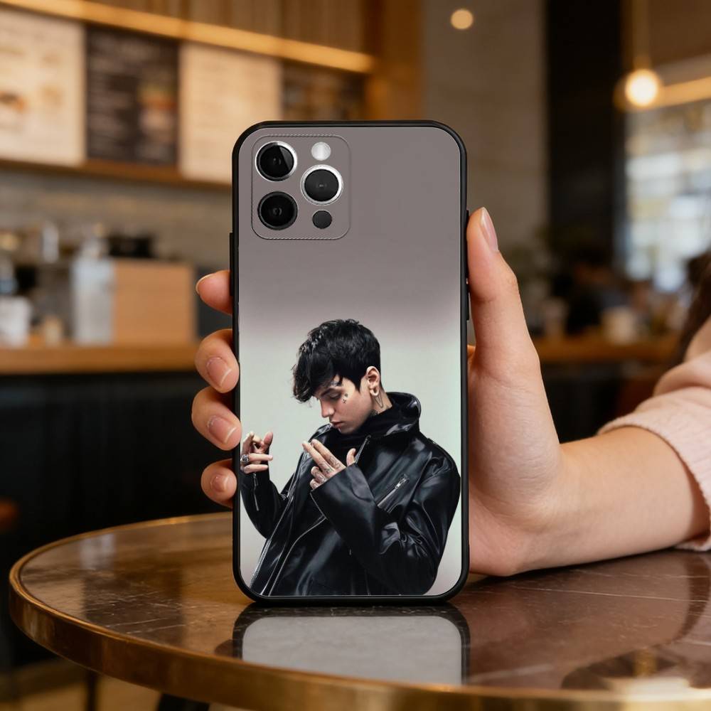 

C.R.O Crocraxker Rapper Phone Case For iPhone 17,16,15,14,13,12,11 Plus,Pro Max,Soft Silicone Black Cover iPhone14Plus