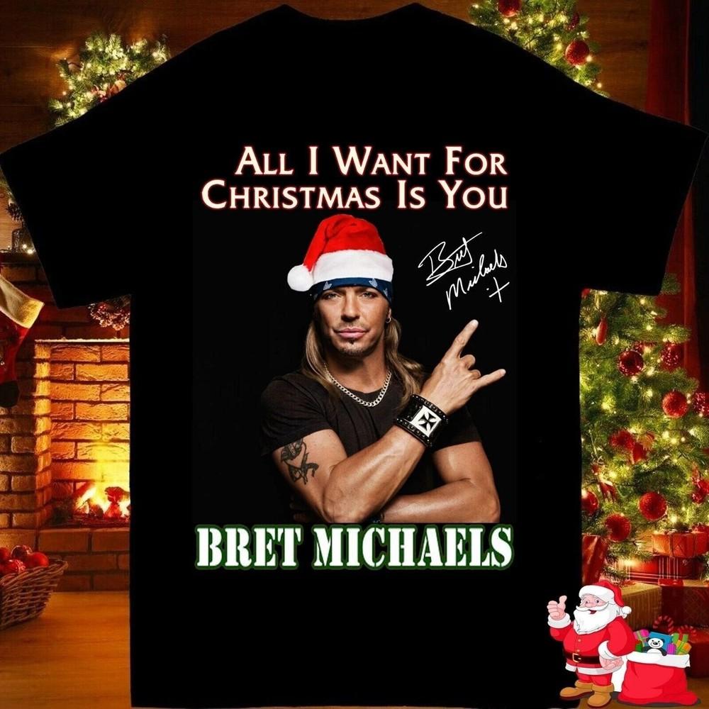New Bret Michaels Christmas Gift Black All Size Unisex TShirt Unisex T-Shirt XL