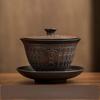 Jianshui Clay Purple Pottery Teapot Hand Painted Antique Relief Teapot Household Teapot Kungfu Tea Set Kettle