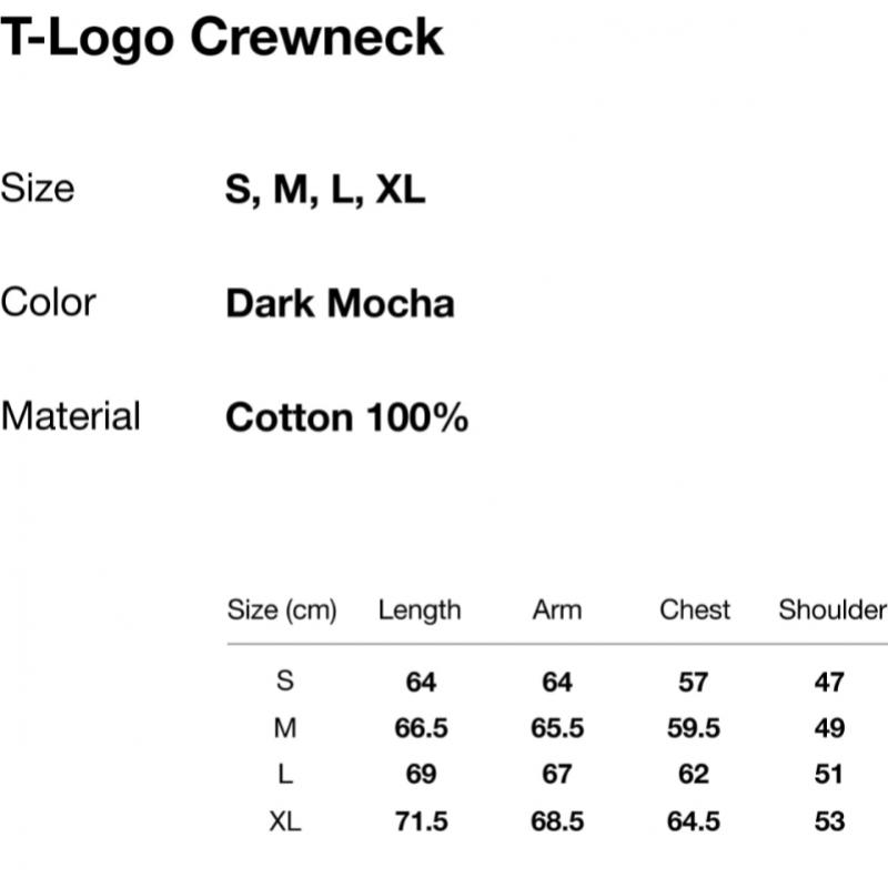 ThIs Is Never ThaT T Logo Crewneck Dark Mocha