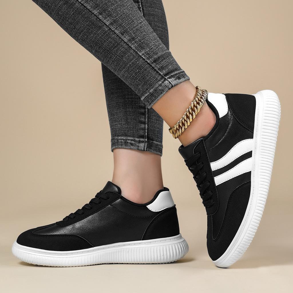 Women's Retro Versatile Casual Sports Board Shoes, White Shoes, Women's Four-season Models