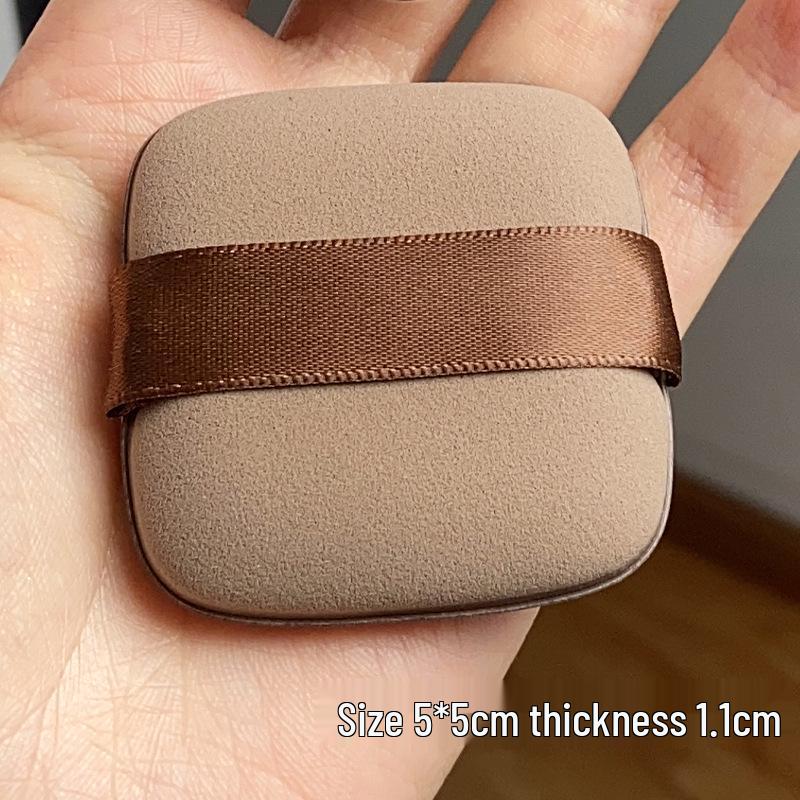 

Dual-Use Soft Sponge Powder Puff for Makeup - Cushion Puff Chocolate, Dry/Wet Use, Silky, Non-Absorbent.