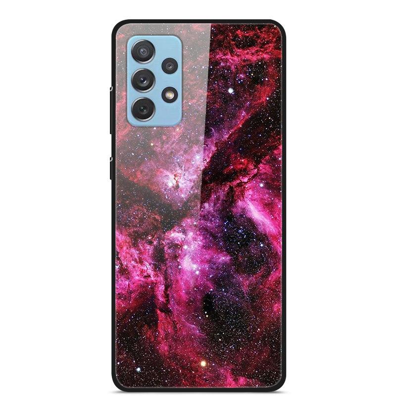For Samsung A52 A72 2021 Case Hard Tempered Glass Case Back Cover For Samsung Galaxy A52 A72 A 52 A 72 Case Protective Bumper