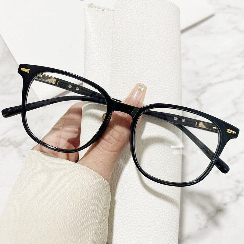 Vintage White Square Blue Light Blocking Glasses Women Optical Computer Gaming Big Frame Luxury Eyeglasses PC Thick Eyewear