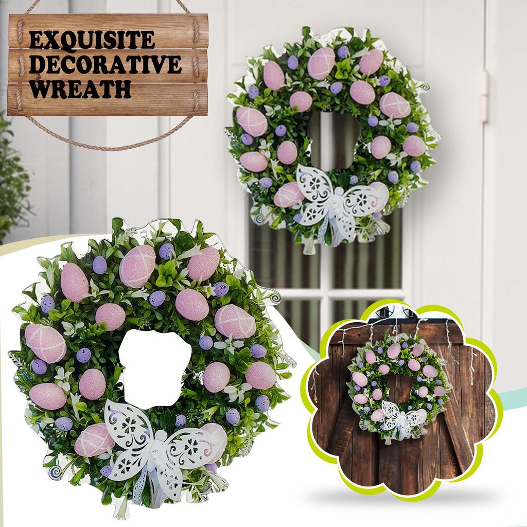 Wielkanocny kwiat wiszące tabliczki znaki króliczek królik girlanda wieńce rekwizyty do dekoracji domu urodziny wesele artykuły domowe