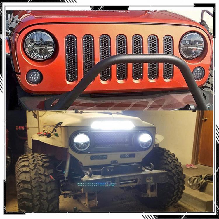 7” LED Headlight for Harley, Wrangler, Hummer H2 with High/Low Beam & White/Amber Turn Signal
