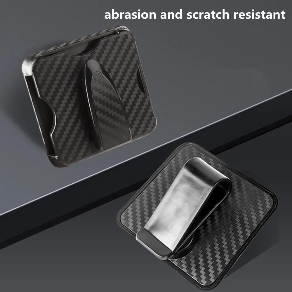 CarGlasses Clip Carbon Fiber Sunglasses SunglassesFrame Car Sun Visor Storage Room Multifunctional Ticket Clip Exquisite Durable
