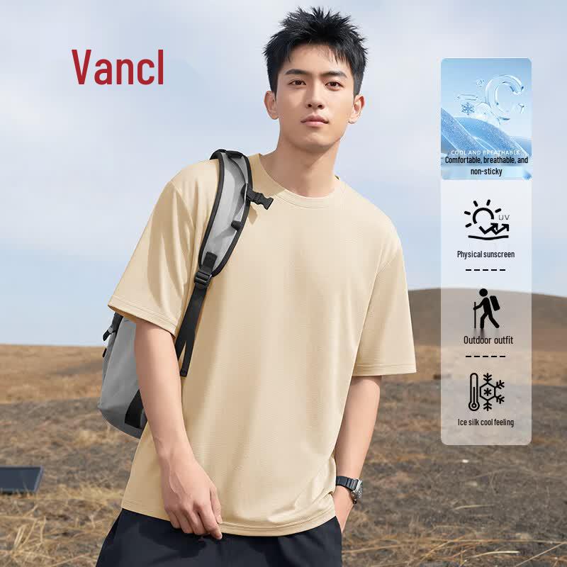 VANCL Men's Ice Silk Breathable Short Sleeve T-Shirt