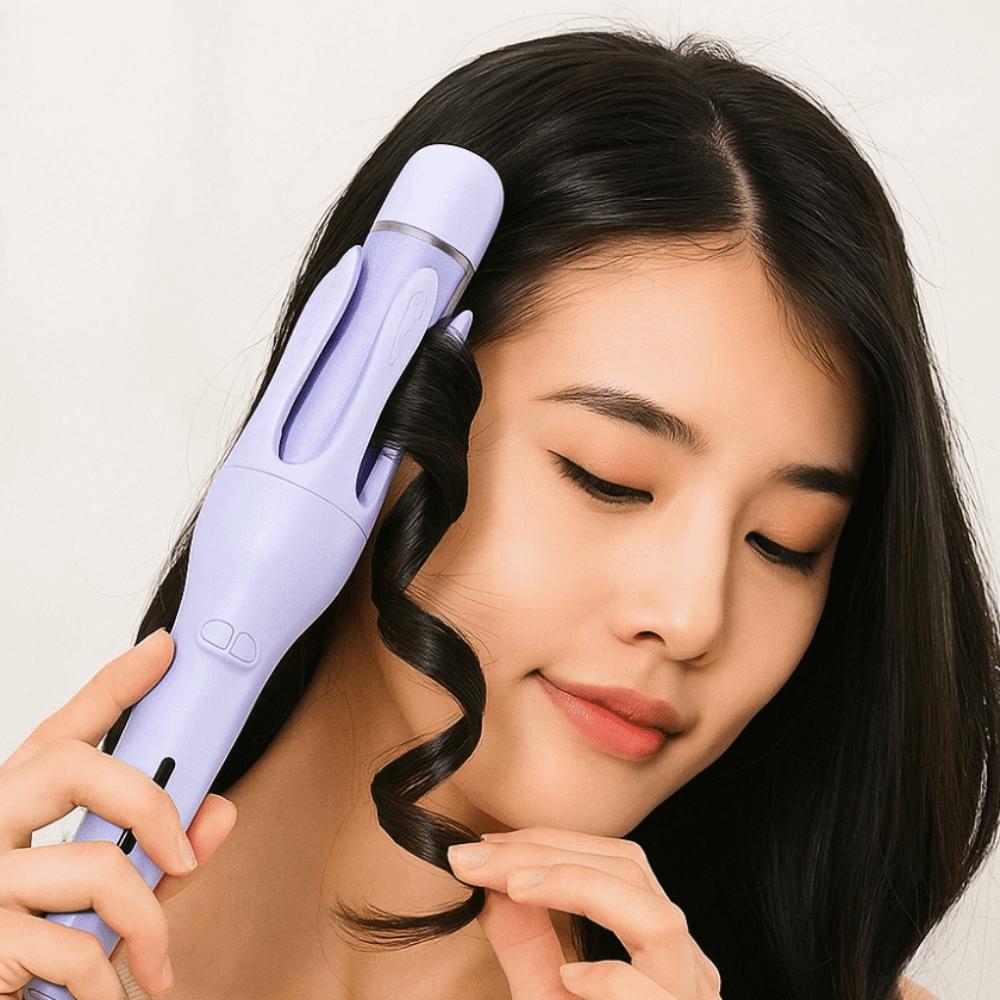 Portable Design 2-in-1 Waver Hair Curling Iron Anti-Tangle Technology Straightening And Curling Automatic Rotating Hair Curler