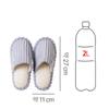 Daiso Thick Corduroy Label Living Room Shoes 230 250 Mm Purple