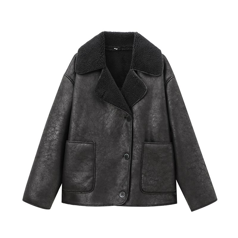 Jnleaog Autumn New Women's Clothing Fashion Style French Style Fashion All-Match Double-Sided Outwear 3548246