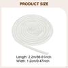 Door Gasket Rope 2.2M Heat Resistant Replacement Fireplace Sealing Seal Cord for Workshop