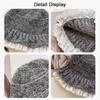 1PC Knitted Slimming Hat Oversized Fisherman Hat Fashionable Lace Elegant Trimmed Korean Bucket Warm 53-60cm
