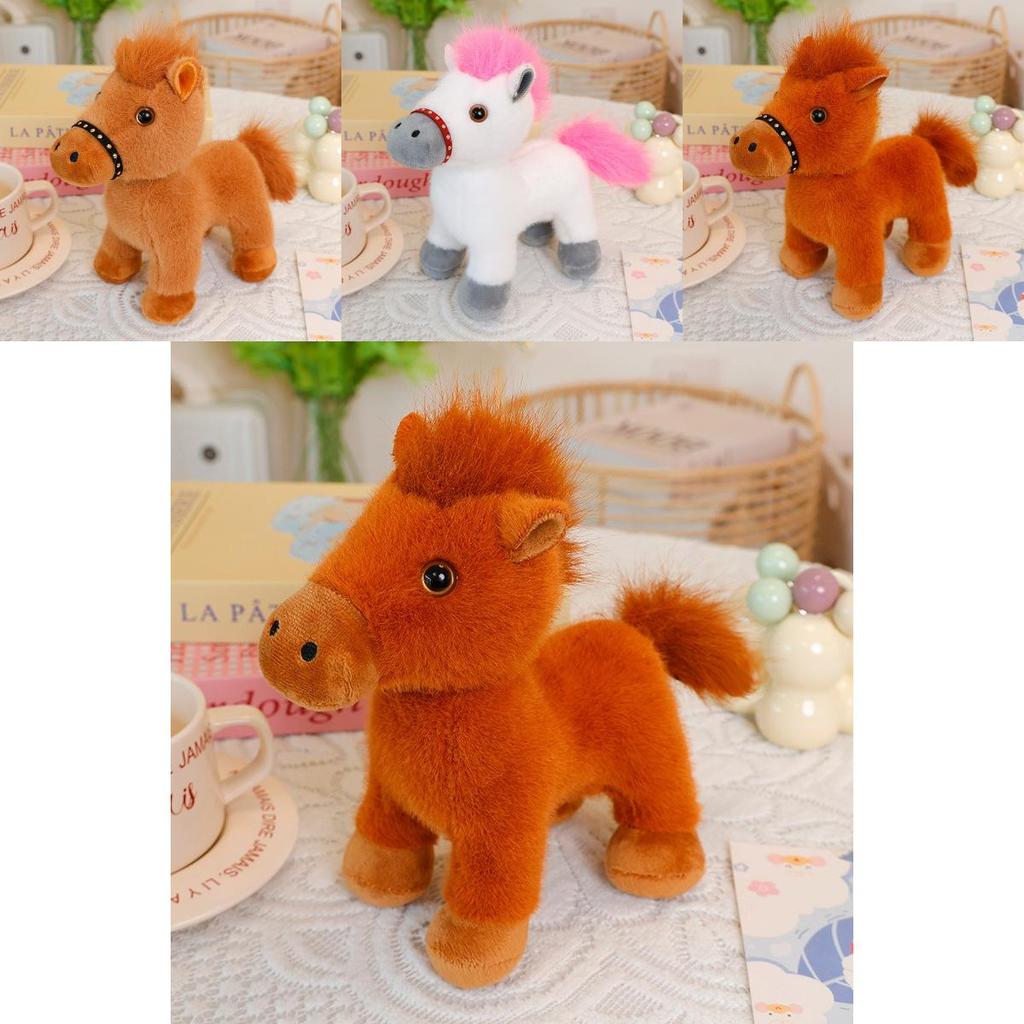 Year Of The Horse Plush Toy With Rotatable Head For Chinese New Year Gifts