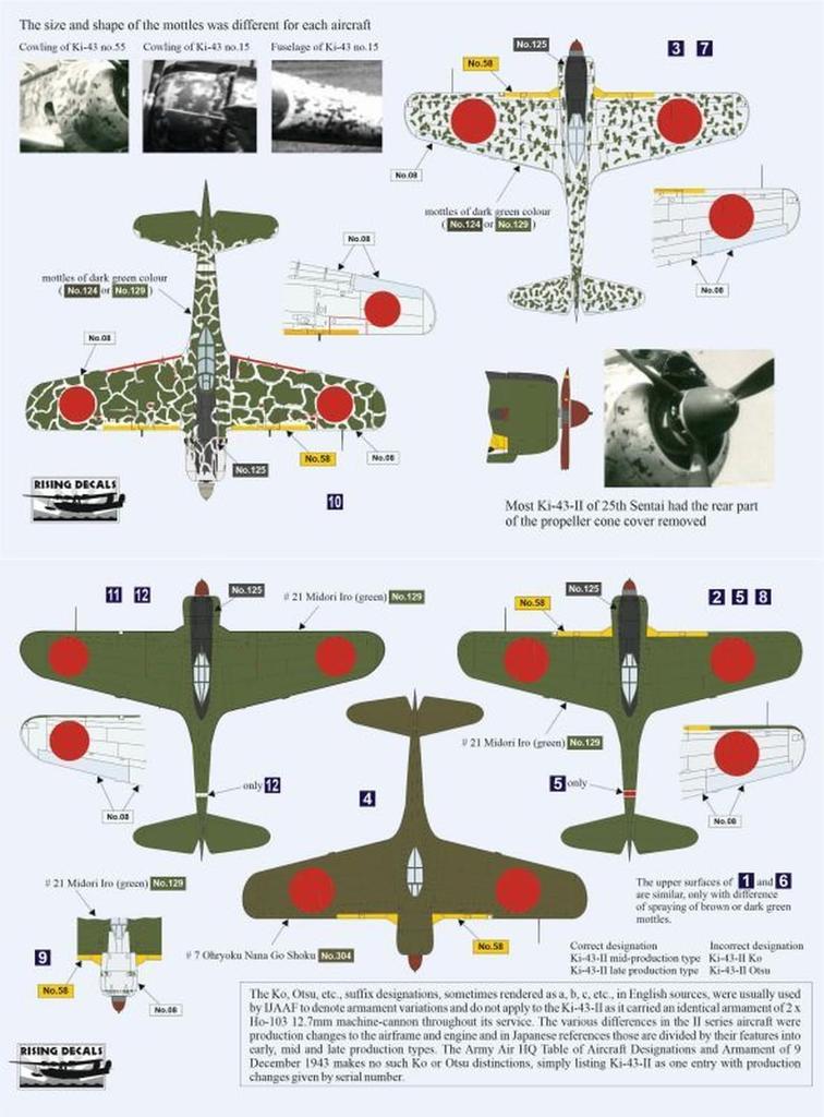 Rising Decal 25th Air Squadron Decal Plastic Model Decal RSDRD72113 1/72 (Airplane)
