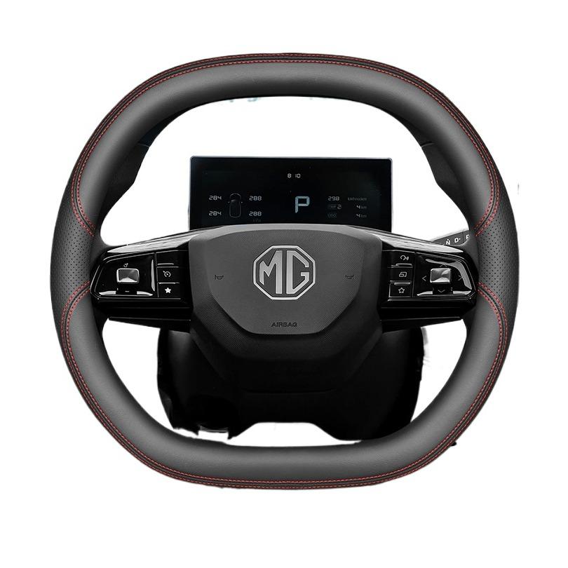 Capa de Couro para Volante de Carro para MG EHS ZS Luxury HS PHEV 3 Híbrido GT 2024 2025 2026 Acessórios