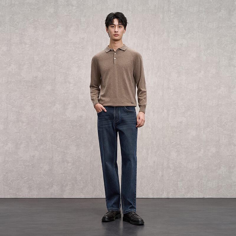 EMZ Men's Brushed Inner Warm Slim-Fit Jeans 9D7500217