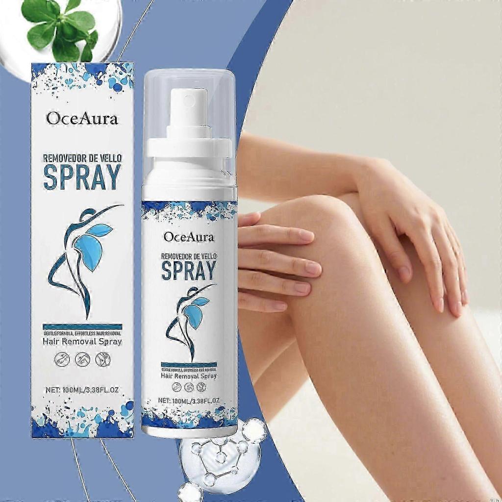 Sensitive Skin Depilatory Cream, Hair Removal Cream, Hair Removal Spray for Gentle Hydration, for Face, Arms, Legs and Armpits
