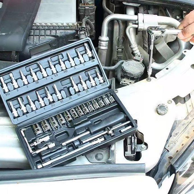 

Multi-Functional Ratchet Hexagon Socket Wrench Tool Set for Household and Motorcycle Repair