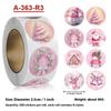 500Pcs Merry Christmas Gift Stickers Santa Round Seal Labels Sticker For Gift Baking Package Envelope Stationery Decor