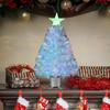 Mini Fiber Optic Tabletop Christmas Tree with Transparent Star Topper YUETJIN 60 cm high Color tree