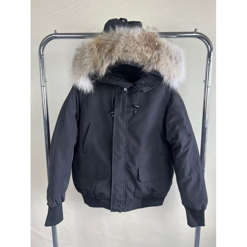 Canada Chilliwack Goose Down Jacket Men's and Women's Real Wolf Hair Jacket