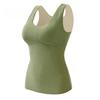Thermal Underwear Women's Seamless Winter Plus Velvet Thickened Autumn and Winter Vest Double-sided Brushed Bottoming Shirt with Chest Pad