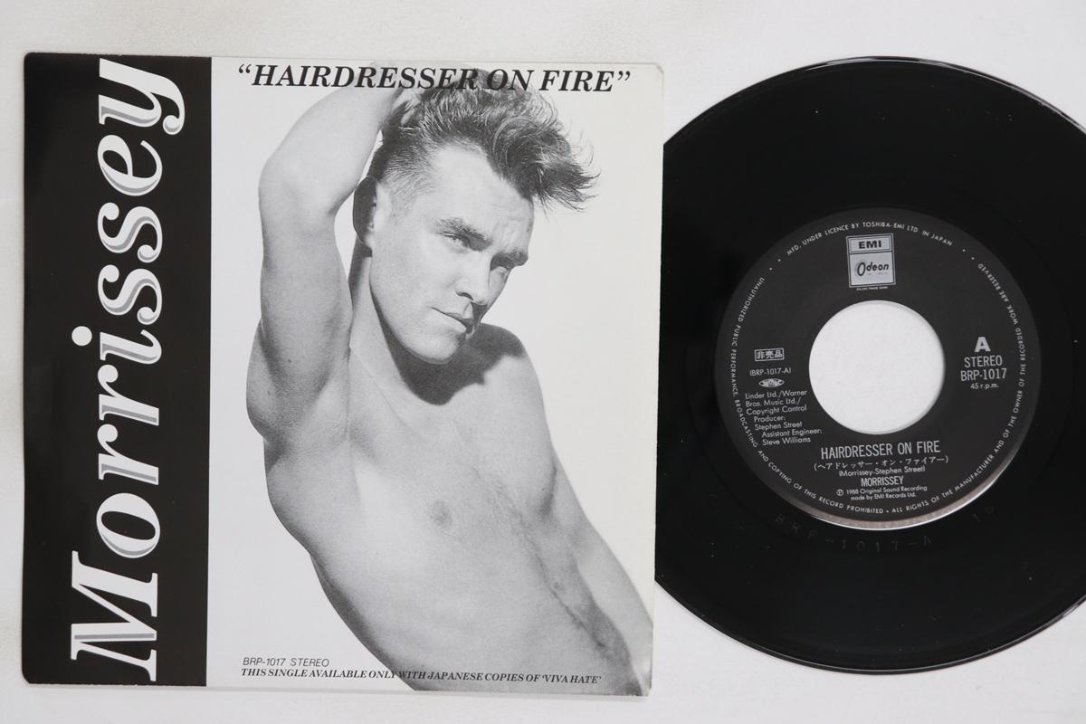 

7inch Record MORRISSEY Hairdresser On Fire BRP1017 ODEON 1988 Japan Rock Used