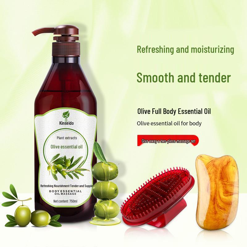 Rožių ir alyvuogių masažinis eterinis aliejus - 750 ml Naudojimui meridianų grožio salone, praturtintas senu imbieru