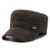 Winter Men'S Hats Middle-Aged And Elderly Men'S Ear Caps Outdoor Thickened Flat-Top Hats Grandpa Hats Dad Hats Peaked Caps
