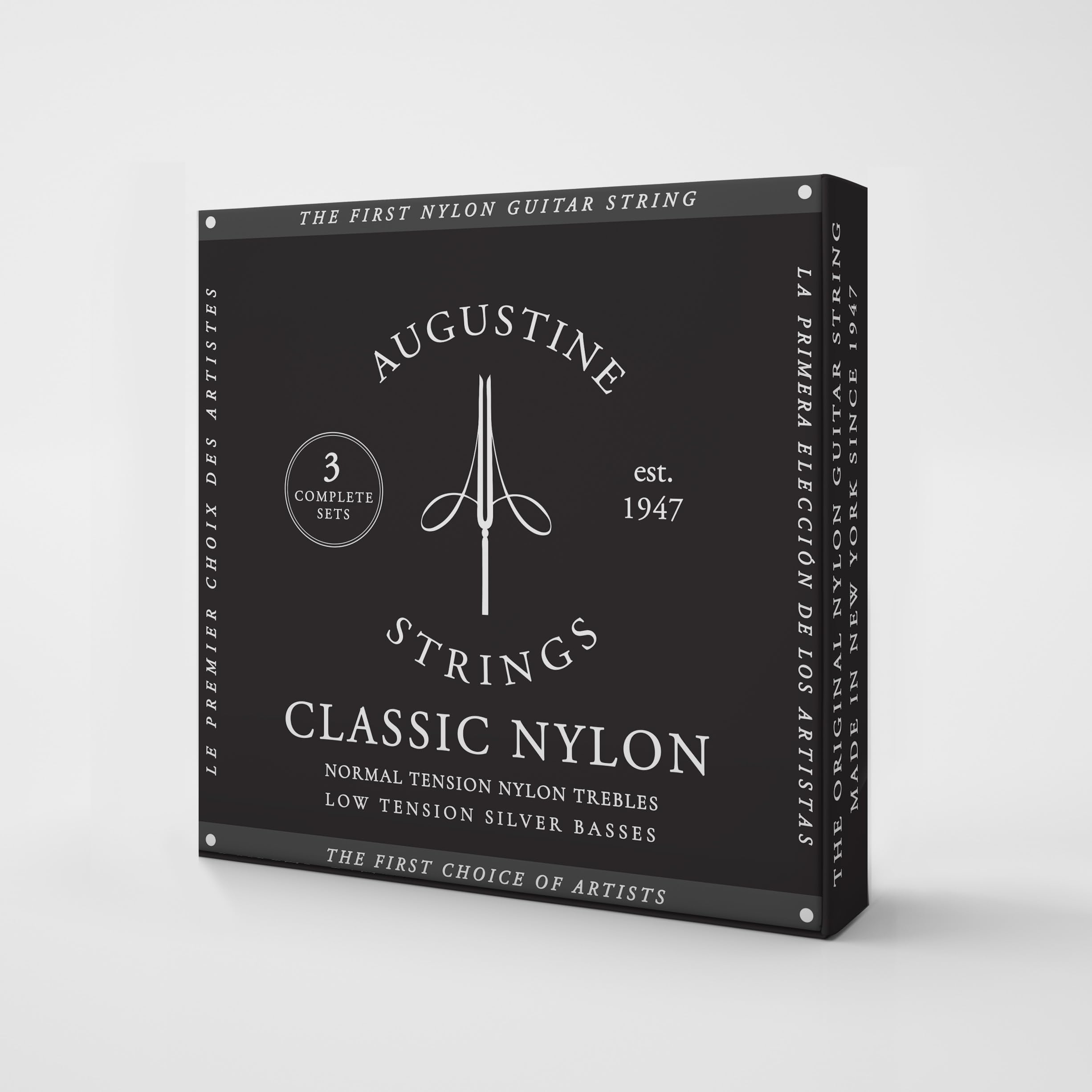

AUGUSTINE Classical Guitar Strings Box Black Set 3-Pack