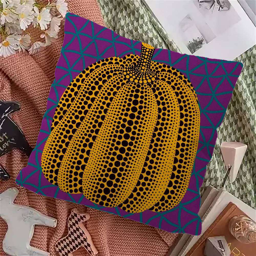 Yayoi Kusama Abstract Art Pumpkin Cushion Cover Decorative Pillow Sofa Home Decor case pillow cases