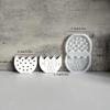 DIY Easter Rabbit Egg Flower Basket Silicone Mold Wall Pendant Plaster Drip Mold for Home Easter Party Decoration