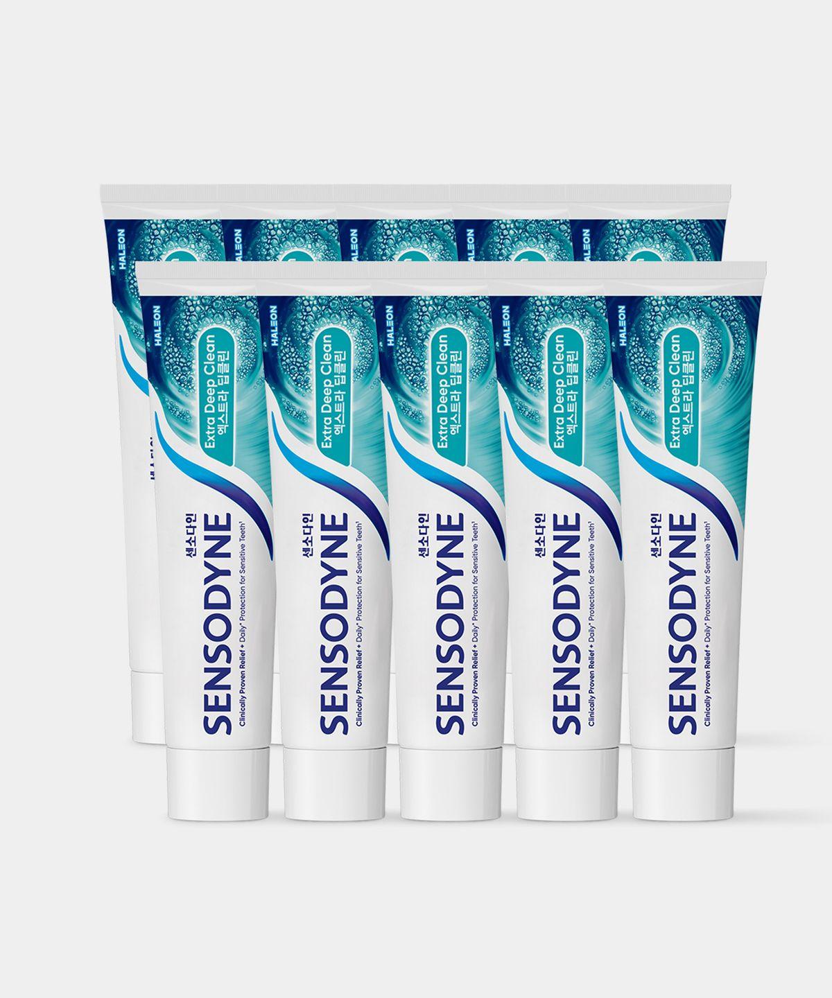 Sensodyne Extra Deep Clean Sensitive Toothpaste 120g x 10