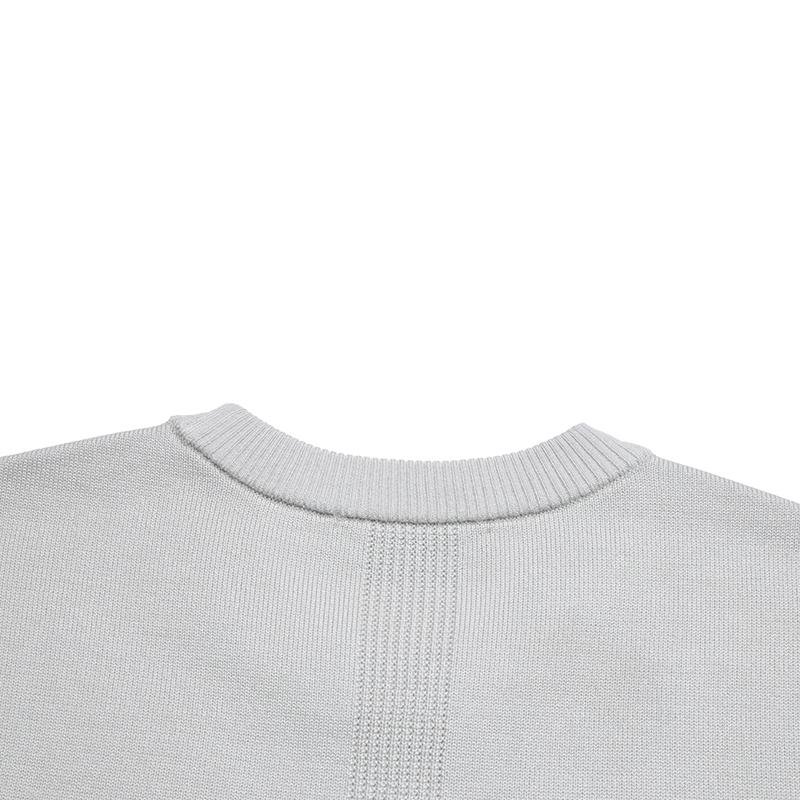 Fila Blue Fashion Simple Basic Classic Casual Everyday Versatile Comfortable Warm Wool Crew Neck Sweater Men sweater Void-Grey F11M612411FGY