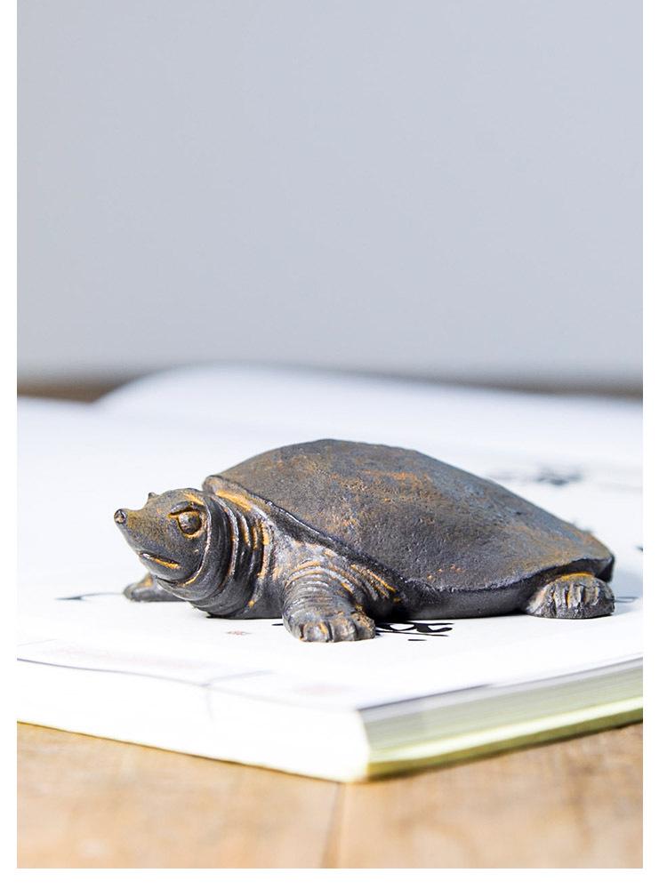 Handmade Retro Chinese Divine Turtle Ornament for Home or Office Decor