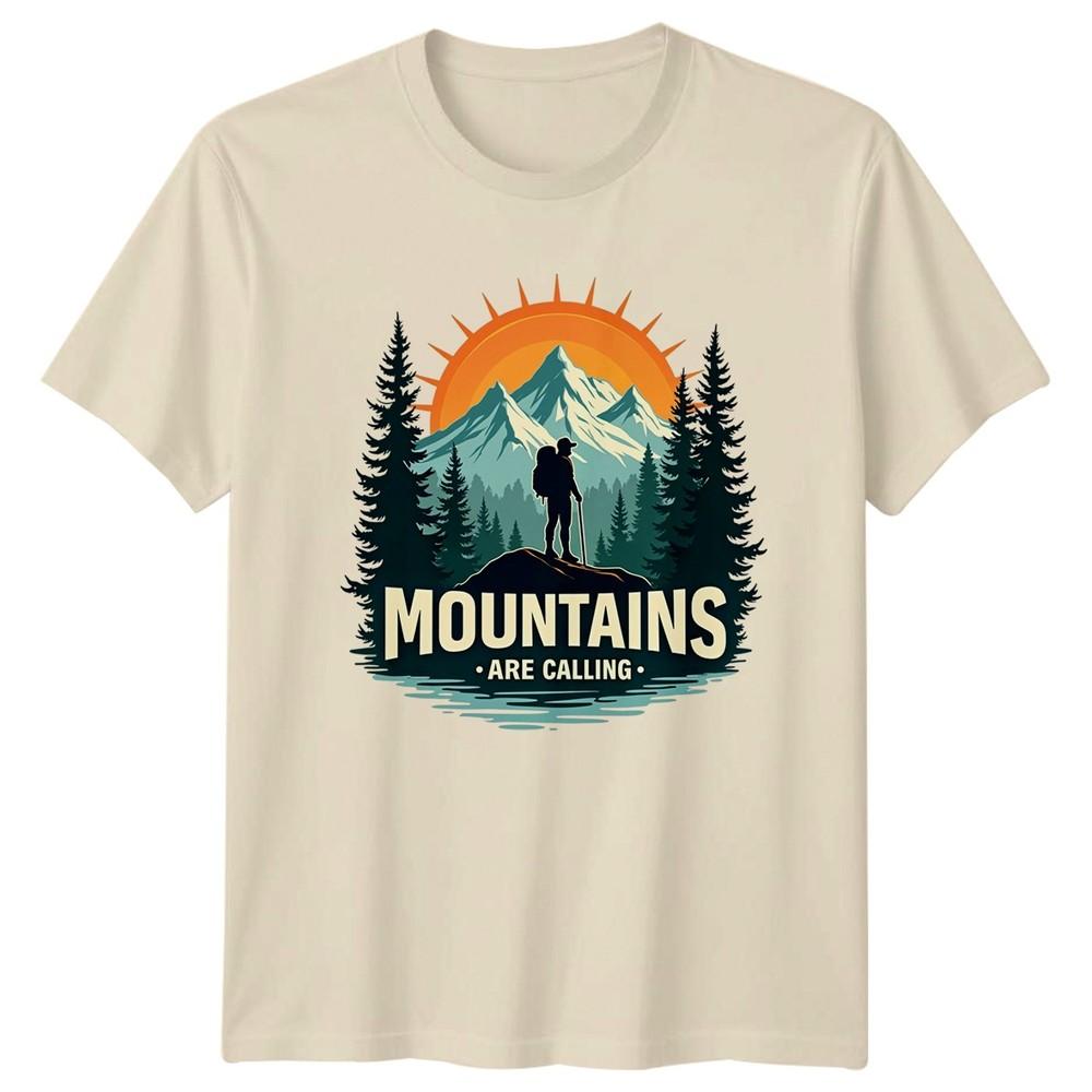 Mountains Are Calling TShirt Mountain Hiking Outdoor Adventure