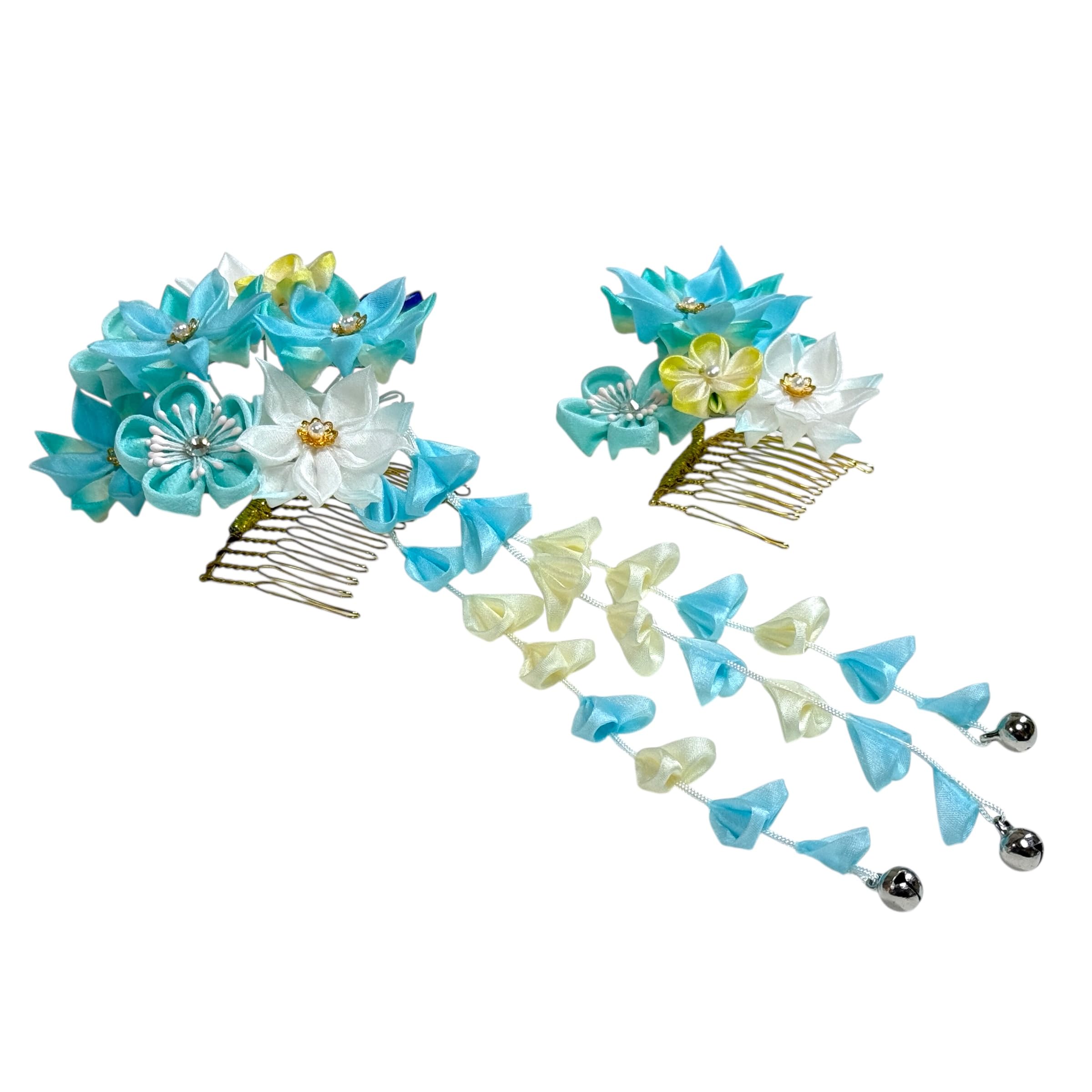 

Hair Ornament for Ceremony Kimono Coming-of-Age (Light Blue) KZ-3 светло-синий