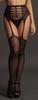 Offene Strumpfhose mit hohem Bund Eyleen - Schwarz - Le Désir - Strümpfe und Strumpfhosen