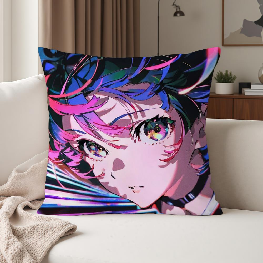 Aesthetic Art Y-yoneyama Mai Pillow Case Suitable For Bedrooms Living Rooms Cars Home Decoration