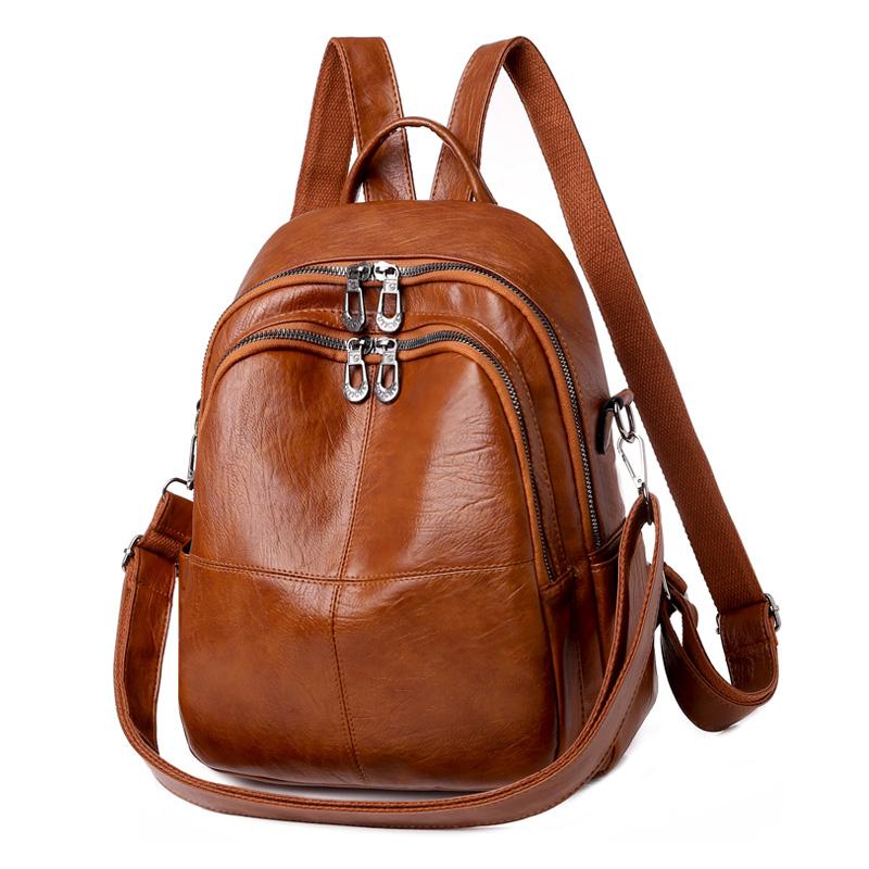 High Quality Youth PU Leather Backpacks For Teenage Girls Female School Bag  Backpacks  New Fashion Woman Backpack