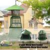 Heavy Duty Metal Hanging Wild Bird Feeder Squirrels Proof Large Roof Large Tray for Garden Outdoor Bird Feeder